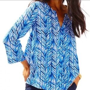 Lilly Pulitzer Nalani Tunic Lapis Blue Medium